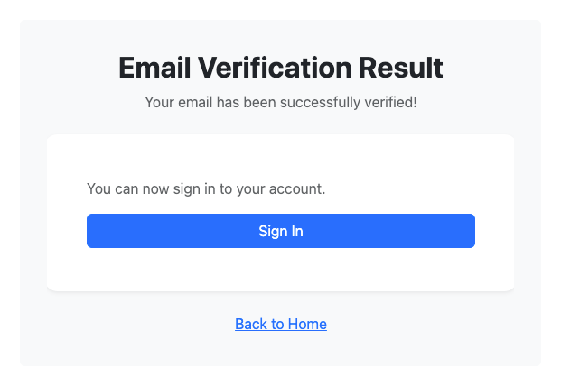 Email Verification