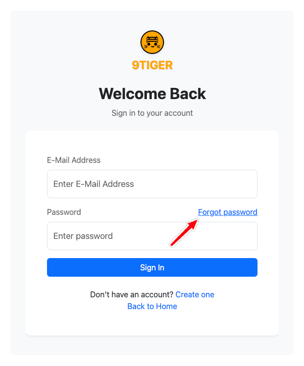 Forgot Password Link