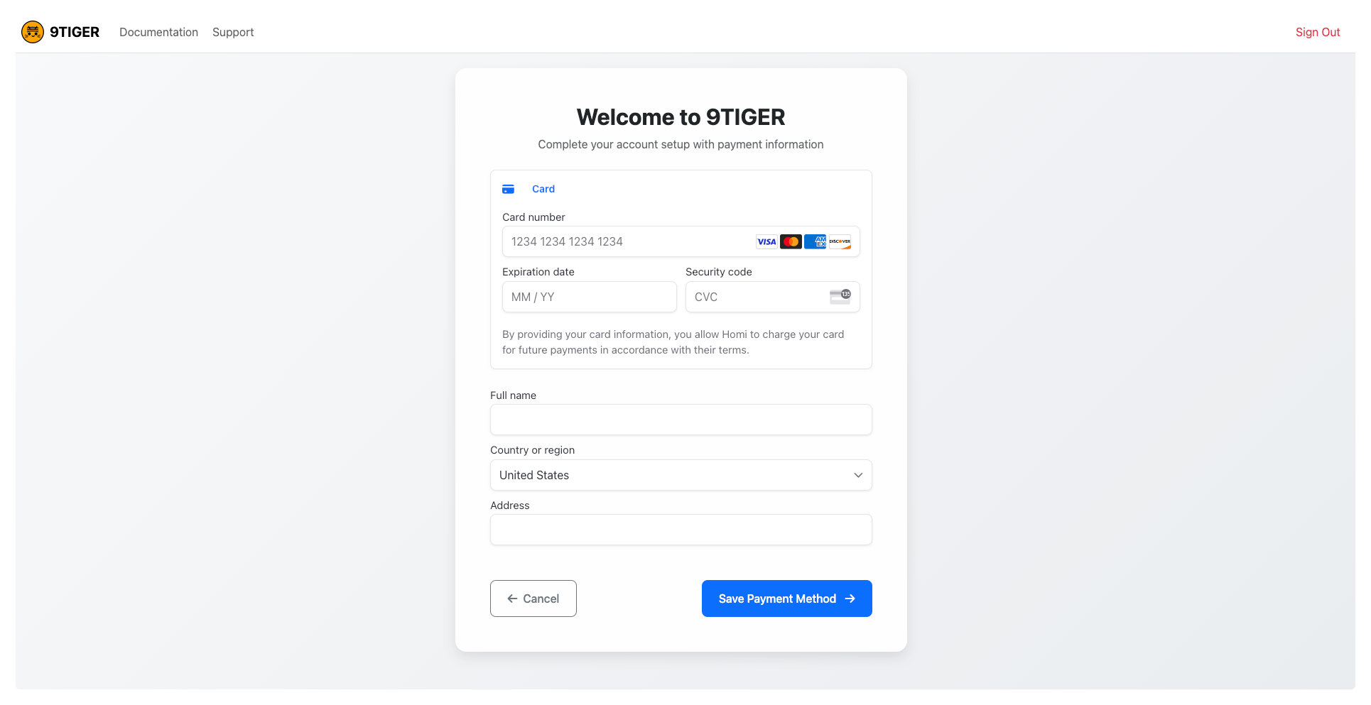 Payment Form